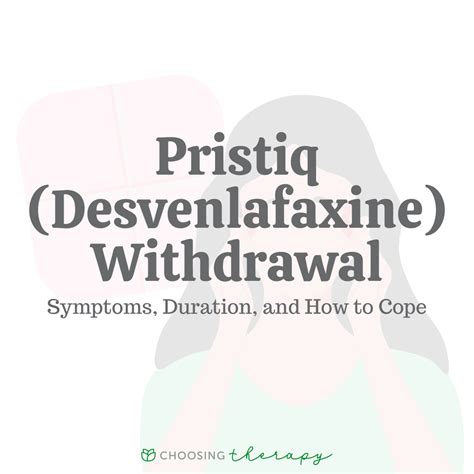 The most common symptoms of Trintellix <strong>withdrawal</strong>—occurring in more than one in four people—are as follows: Dizziness Muscle tension Chills Confusion Trouble concentrating Trouble remembering things Crying The most common symptoms of Trintellix <strong>withdrawal</strong> are dizziness, muscle tension, and chills, which each affect about 44% of users. . Pristiq withdrawal timeline